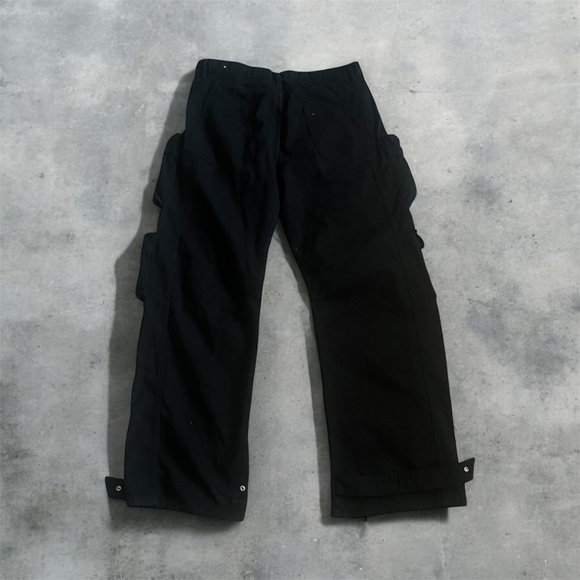 Zara Black Multi-Pocket Cargo Pants - Picture 4 of 4